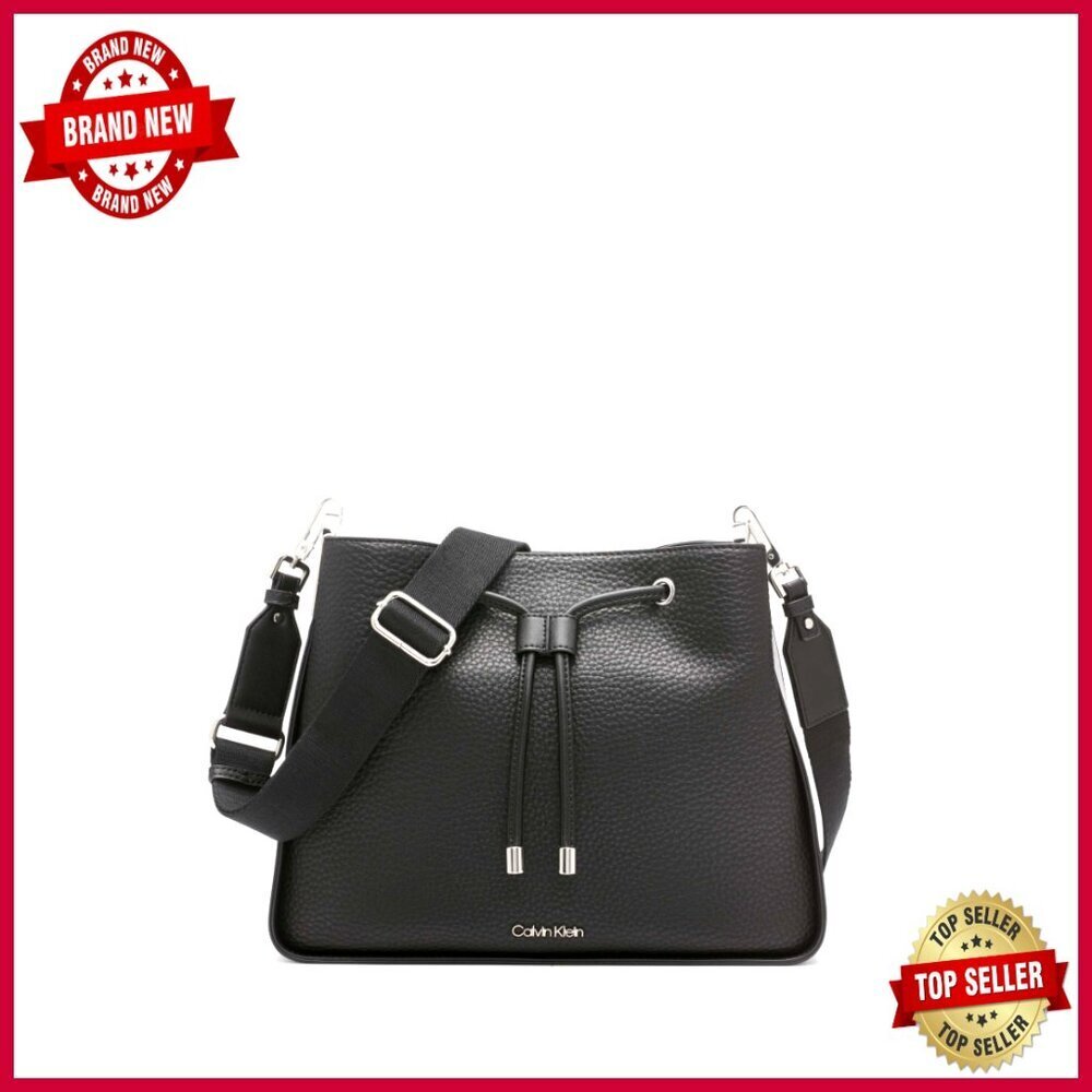 Vegan Leather Hobo Bag with Drawstring Closure and Interior Pockets